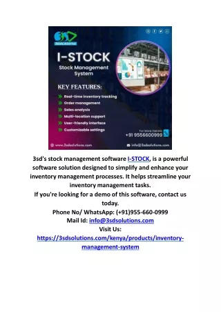 Software for Inventory Management in Kenya