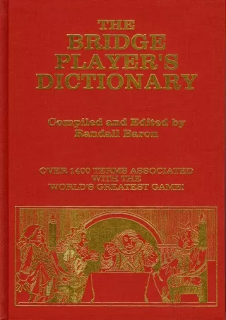 PDF/READ The Bridge Players Dictionary