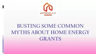 Busting some Common Myths About Home Energy Grants
