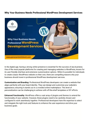 WordPress Development Services in USA
