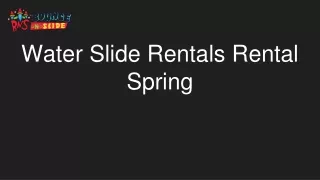 Water Slide Rentals Rental Spring