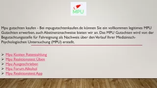 Mpu Ausgeschrieben