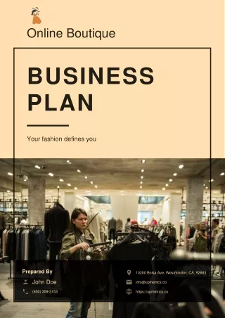 online boutique business plan