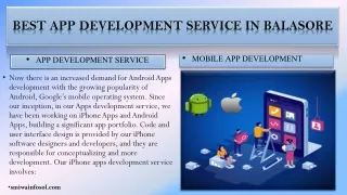 Top Creative Mobile App Development Agency in Balasore smiwa infosol