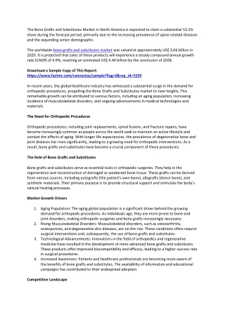 Bone Grafts and Substitutes Market