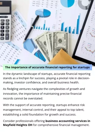 The importance of accurate financial reporting for startups