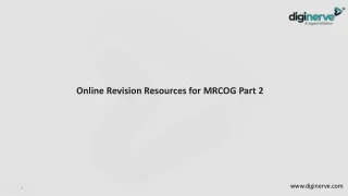 Online Revision Resources for MRCOG Part 2