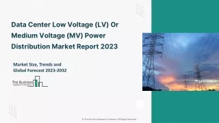 Data Center Low Voltage (LV) Or Medium Voltage (MV) Power Distribution Market