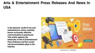 Arts & Entertainment Press Releases 23_11_23