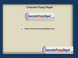 Concrete Pumps from Concord,concretepumpdepot.com