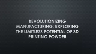 3D Printing Powder Market Revenue To Surpass USD 4093.65 million By 2032