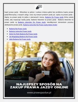 Zapisy Na Egzamin