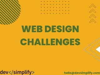 Web design challenges