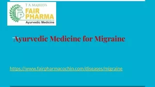 Ayurvedic Medicine for Migraine