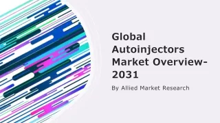 Autoinjectors Market Size, Share, Growth, Trends, Forecast 2023-2032