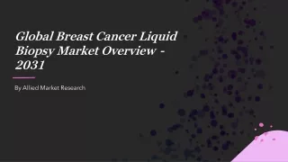 Breast Cancer Liquid Biopsy Market Size, Share, Growth, Trends, Forecast 2032