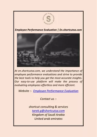 Employee Performance Evaluation