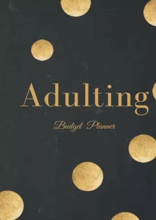 [PDF] ⭐DOWNLOAD⭐  Adulting: Financial Planner