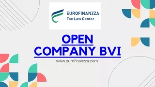 Open company BVI