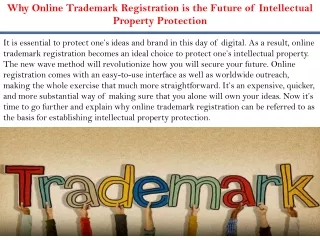 Why Online Trademark Registration is the Future of Intellectual Property Protection