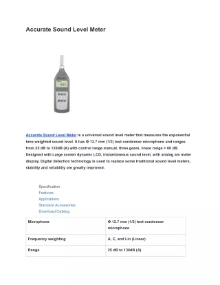 Accurate Sound Level Meter  (14)