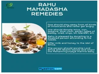 rahu mahadasha remedies