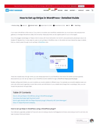 How to Set up Stripe in WordPress- Detailed Guide