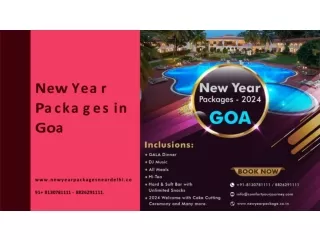 Goa New Year Packages 2024 | New Year 2024 in Goa