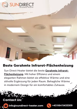 Beste Gerahmte Infrarot-Flächenheizung