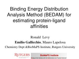 Binding Energy Distribution Analysis Method (BEDAM) for estimating protein-ligand affinities
