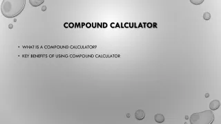 COMPOUND CALCULATOR