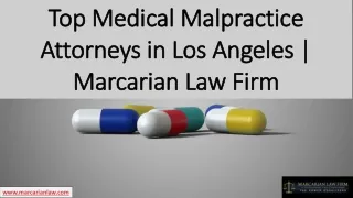 Top Medical Malpractice Attorneys in Los Angeles | Marcarianlawfirm