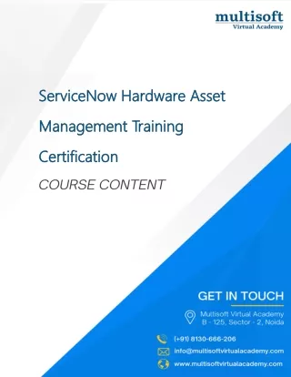 ServiceNow Hardware Asset Management