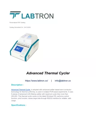 Advanced Thermal Cycler