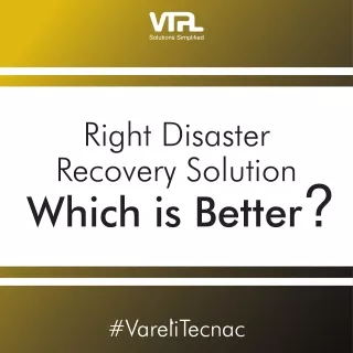 Disaster recovery dilemma: Cloud or On-Premises – the choice is yours.