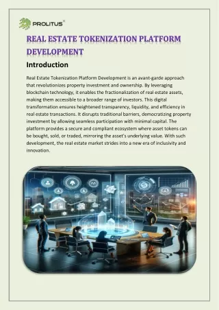 Real Estate Tokenization Platform Development Company-Prolitus Technologies