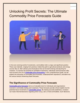 Unlocking Profit Secrets: The Ultimate Commodity Price Forecasts Guide