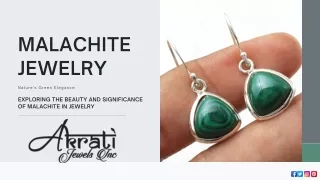 Wholesale Malachite Silver Jewelry Collection