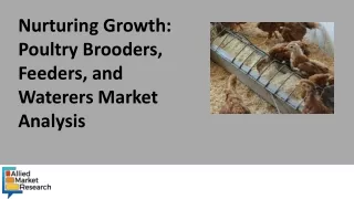 Poultry Brooders, Feeders, and Waterers Market Analysis