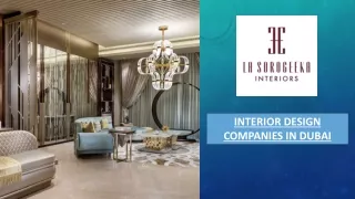 Interior Design Companies in Dubai