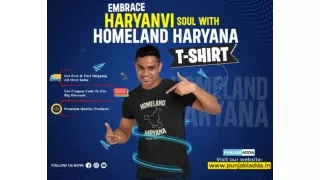 Embrace Haryanvi Soul Homeland Haryana T Shirt – Punjabi Adda