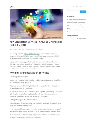 APP Localization Services – Growing Skylines and Helping Clients