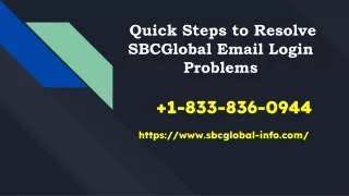 How do I fix SBCGlobal Email Login Issues?+1-877-422-4489