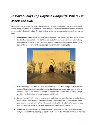 Discover Bhuj
