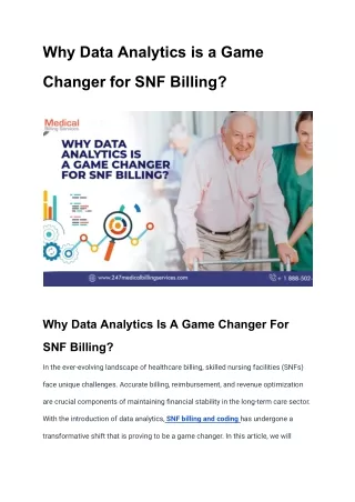 Why Data Analytics is a Game Changer for SNF Billing_