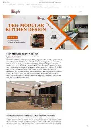 140  Modular Kitchen Design