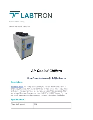 Air Cooled Chillers