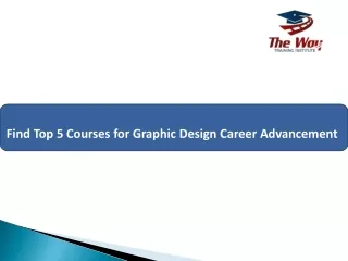 Find Top 5 Courses for Graphic Design Career Advancement