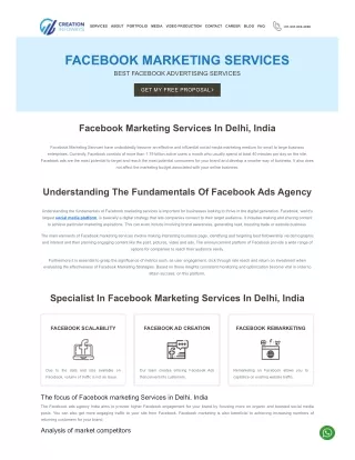 Professional Facebook Marketing Services In Delhi