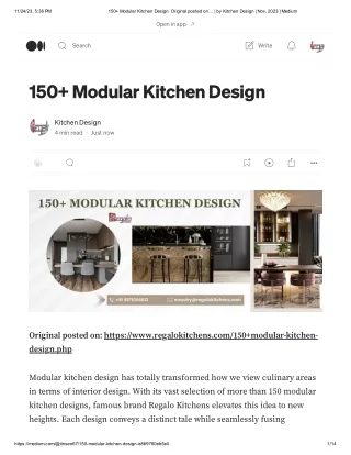 150  Modular Kitchen Design